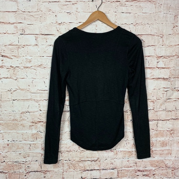 Free People Lucky Lace Up Black Top - Picture 6 of 6